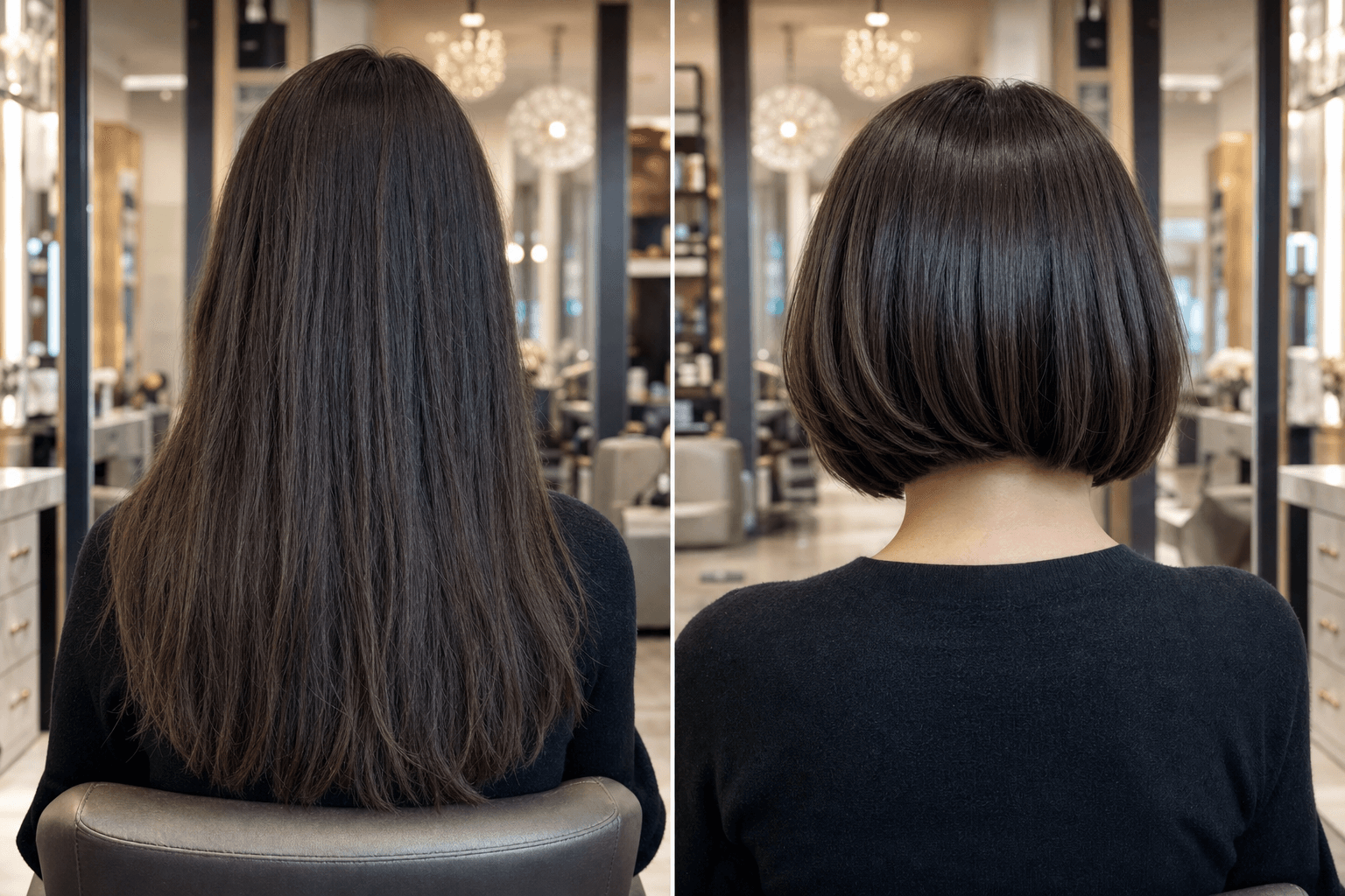 Luxury Haircut before and after transformation